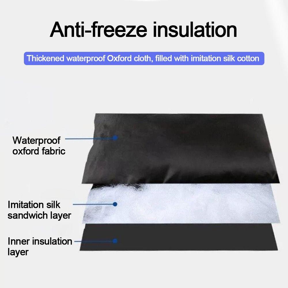 210D Oxford Anti-freeze Cover Black Faucet Insulation Cover New Faucet Freeze Protection  Outdoor