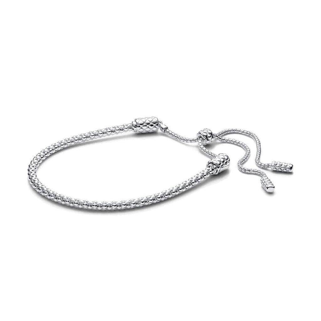 Pandora Moments Bracciale con Charm a Chiusura Scorrevole Donna Argento 593090C00-2