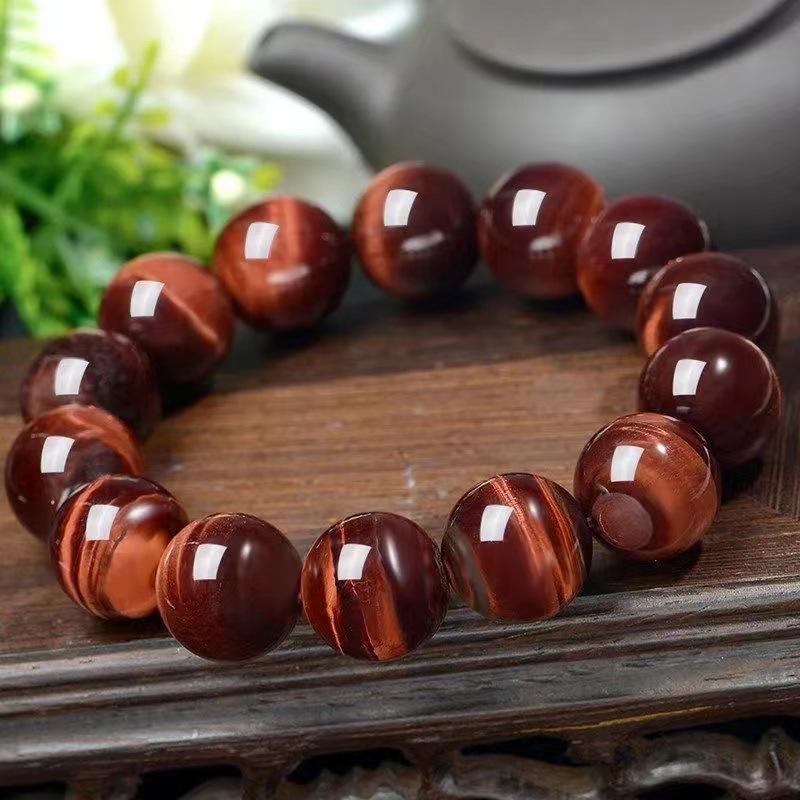 Natuurlijke Rode Tijgeroog Steen Unisex Armband