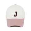 HW-BC224 : J Initial Two Tone Cap_Cream Pink