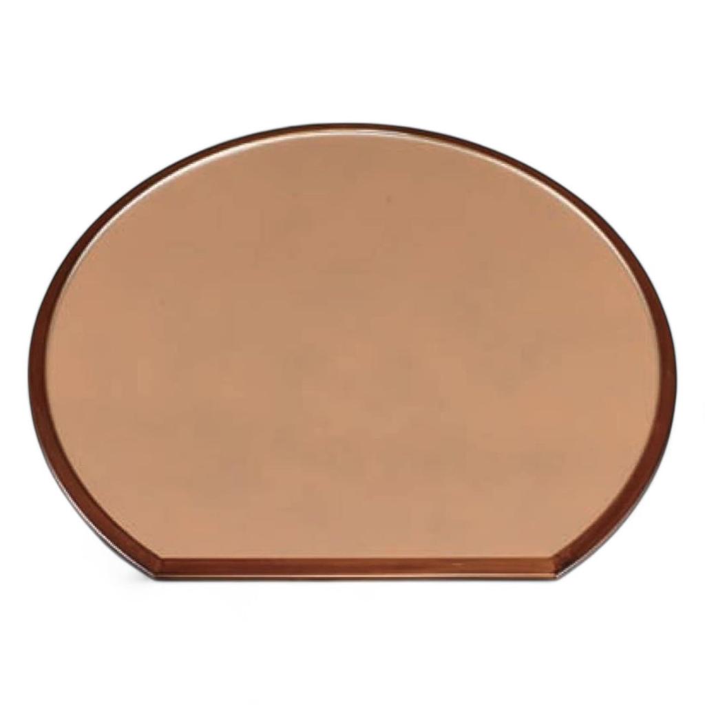 Unryu Half Moon Tray Silver with Transparent Tortoiseshell with Cloth Lacquerware Made in Japan J-kitchens (2 shaku) (Tray/Tray) Rim/Black Grain,