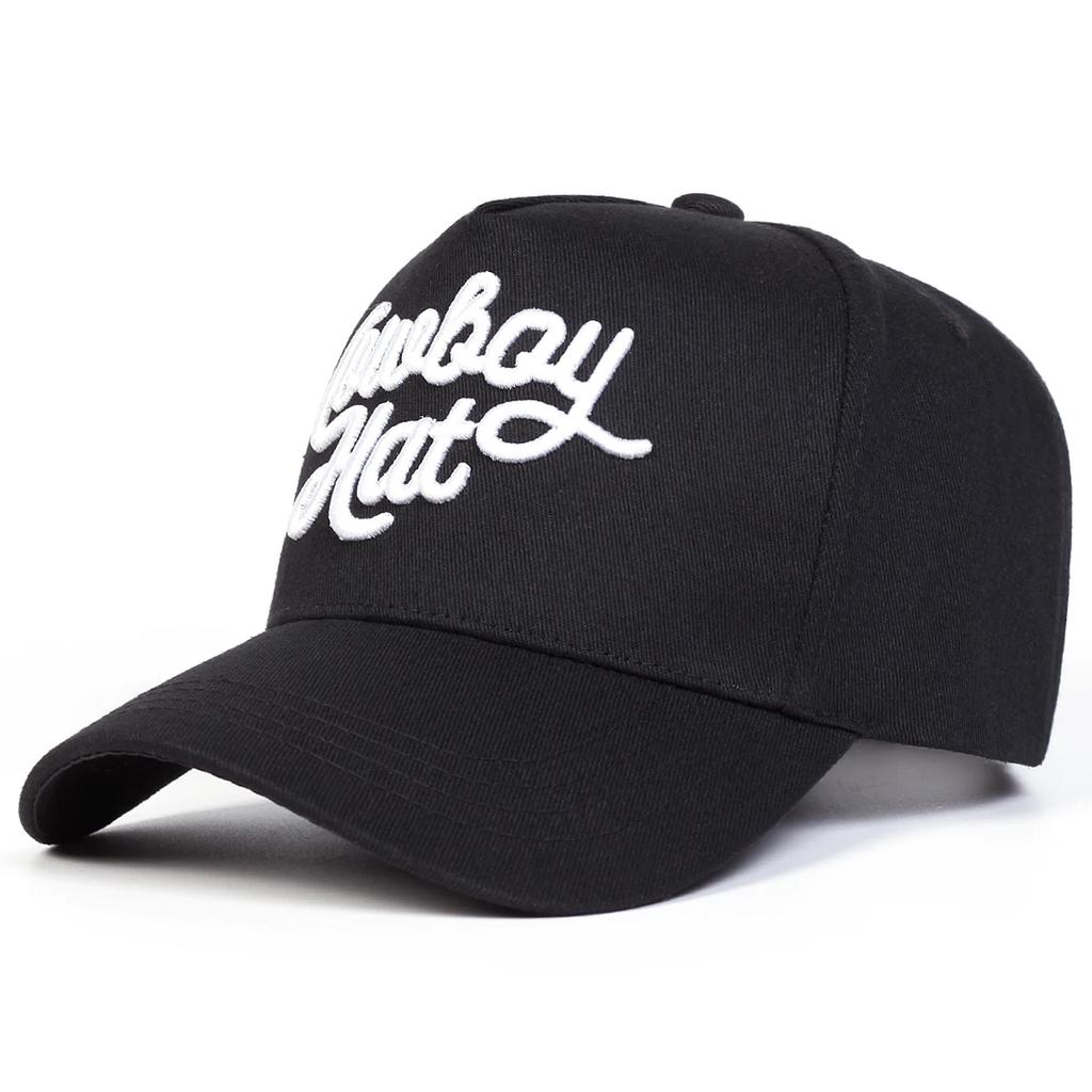 Unisex Cowboy Hat Letter Embroidery Baseball Caps Spring Autumn Outdoor Adjustable Casual Hats Hip Hop Sunscreen Hat Sports Cap