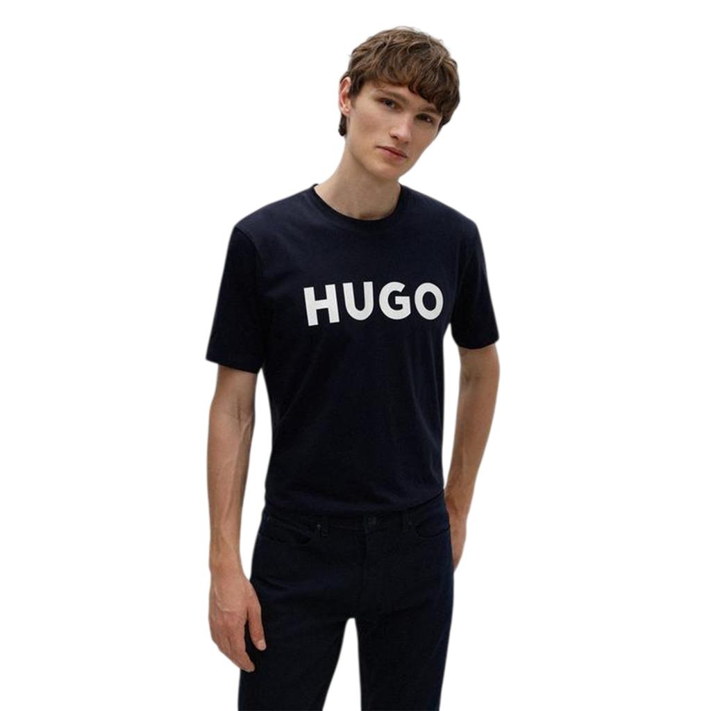 Hugo Mens Dulivio Contrast Logo T-Shirt
