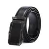 Maßgefertigter Ledergürtel für Herren: Reines Rindsleder, eingraviertes Muster, gedrucktes Logo, automatische Schnalle, Business-Stil