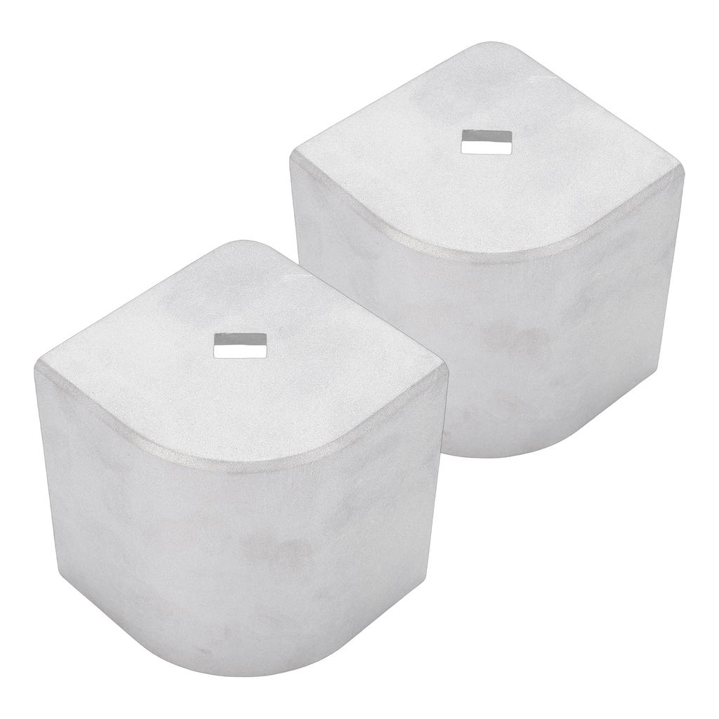 2PCS Pontoon Boat Aluminum Corner   for 90 Degrees  Rounded Corner 3-3Celsius4in To 3-13Celsius16in Height 3-1Celsius4in To 3-5Celsius16in Top Width