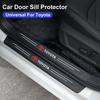 rpfkn8 4PCS Car Door Sill Protective Films Stickers For Toyota Corolla Yaris Camry Prius RAV4 CHR Hilux Aygo Avensis Key Accessories