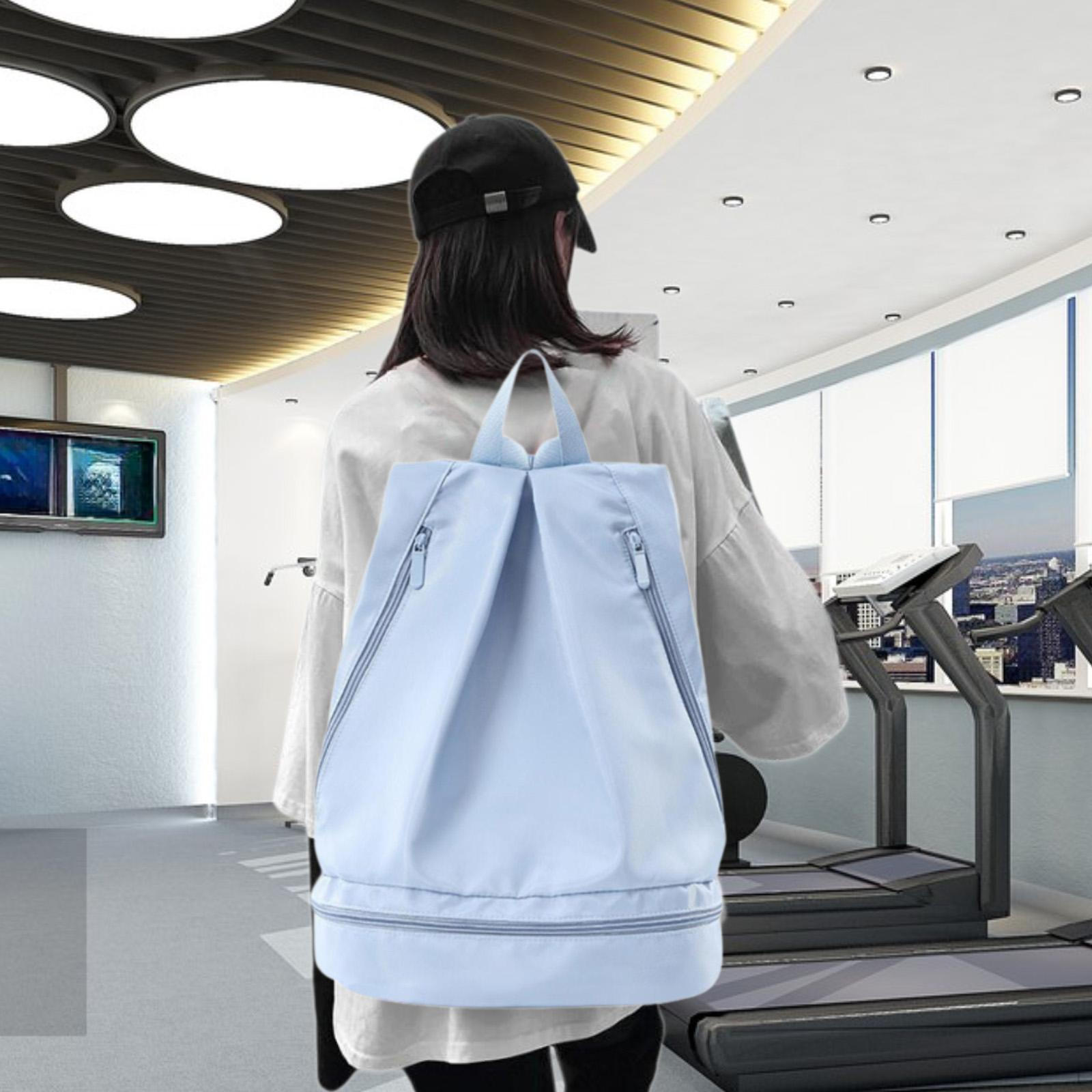 

Рюкзак на шнурке Спортивный рюкзак Сумка Регулируемый плечевой ремень Фитнес Плавание Blue L