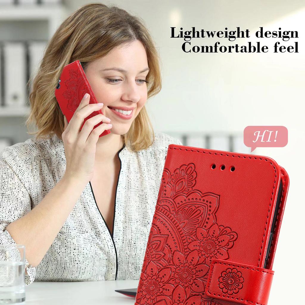 For Samsung Galaxy A05 4G Case Floral Pattern PU Leather Wallet Stand Phone Cover