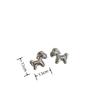 Unique Design Cartoon Animal Earrings Metallic Gold Silver Colt Horse Earrings Plated Alloy Statement Dangle Ear Jewelry