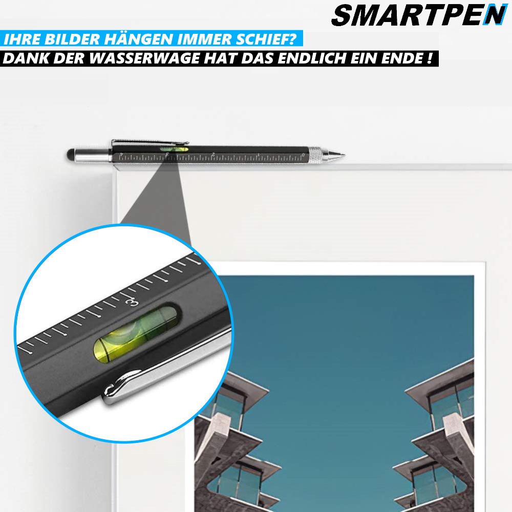 SMARTPEN Multifunkční kuličkové pero Vodováha Dotykové pero Šroubovák 6v1