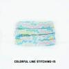 Stripes Tie-dye Laces Dazzling Blue Shoelace Colorful Flat Gradation Shoelaces Sneakers Personality Rope Men Women with The Same