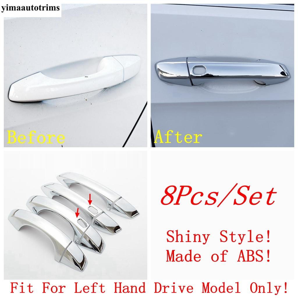 For VW Volkswagen Golf 7 7.5 MK7 2014 - ABS / Chrome Carbon Fiber Car Door Handle Bowl Cover Kit Trim Exterior Accessories