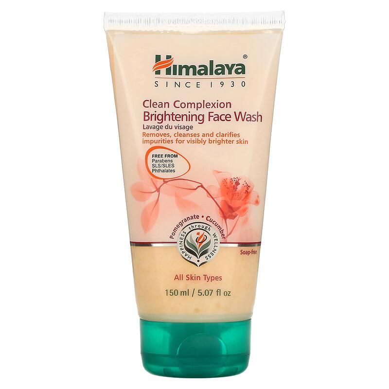 Clean Complexion Brightening Face Wash, All Skin Types, Pomegranate Cucumber, 5.07 Fl Oz (150 Ml)