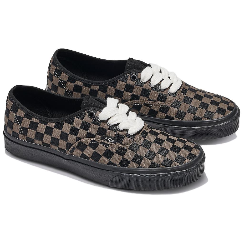 Vans Authentic Embroidered Checkerboard - Black Unisex Sneakers VN0009PVCJK