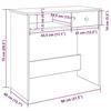 VidaXL Desk Brown Oak 80x40x75 Cm Engineered Wood, Computer Desk, Standing Desk, Desk with Storage, Desk 860478