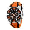 Men's Silicone Fashionable Casual Sports Big Face Arm Watch Waterproof Chronograph Brand Analog Gentleman Men's Date Fluorescent Luxury Present