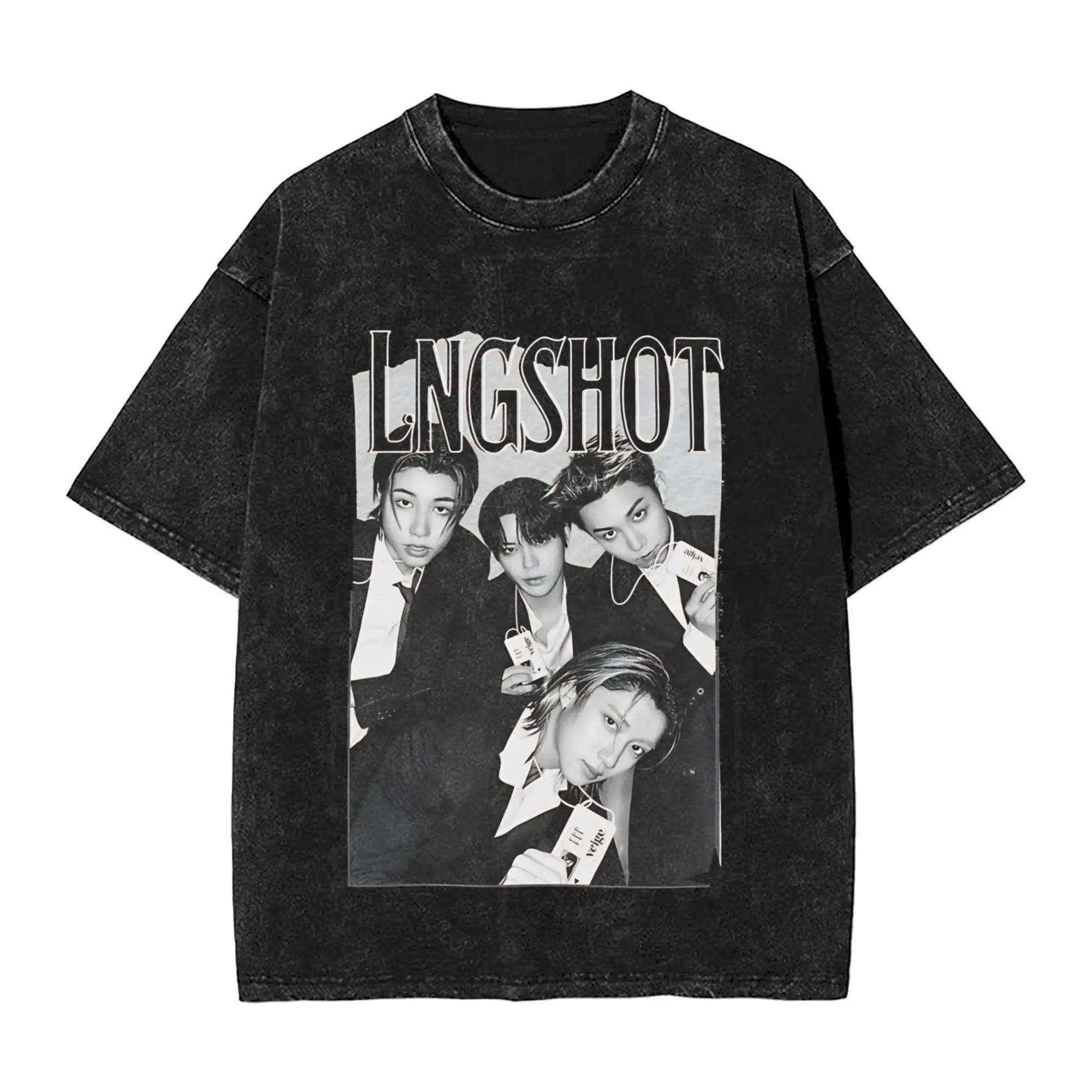 

2026 Kpop Lngshot T Shirt Summer Awesome T Shirts Casual Harajuku Tee Shirt for Unisex Short Sleeve Loose Clothing M бежевий