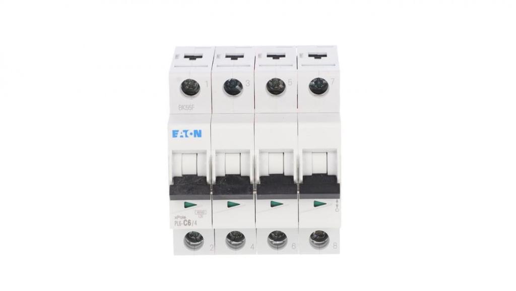 Circuit Breaker 4P C 6A 6kA AC PL6-C6/4 166531