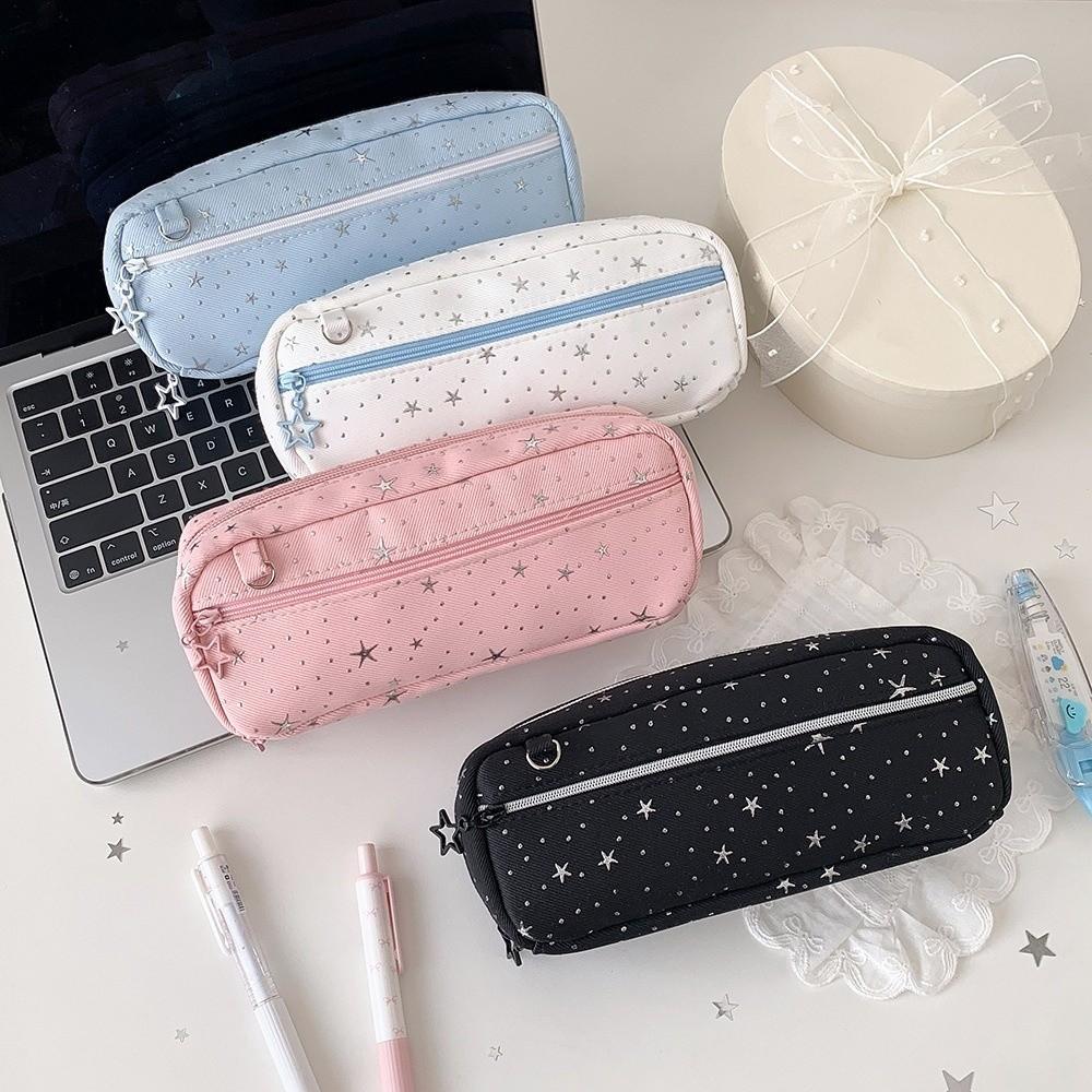 Large Capacity Pen Bag Multi-compartment Stationery Storage Bag