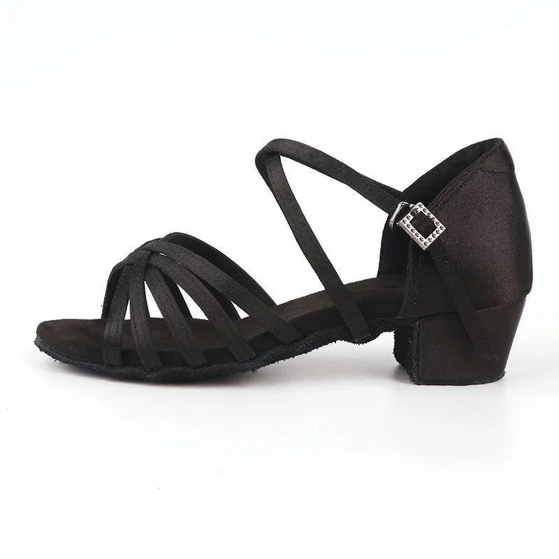2025 Children Dance Shoes for Girls Ballroom Latin Shoes Ladies Modern Tango Dancing Women Latin Shoes Salsa Sandals