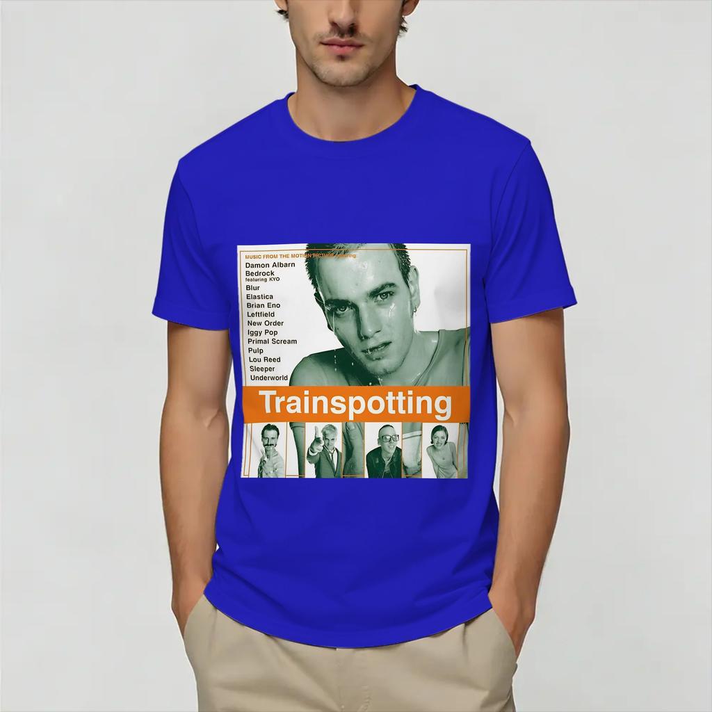 Trainspotting Movie TShirt for Unisex Vintage Cotton Tee Shirt Round Collar Short Sleeve T Shirt Gift Idea Clothing