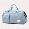 Borsa da Viaggio Unisex Grande Capacità Borsa Tote Sportiva da Palestra in Nylon per Donne Borsa Duffel Weekender per Pernottamento con Scomparto per Scarpe