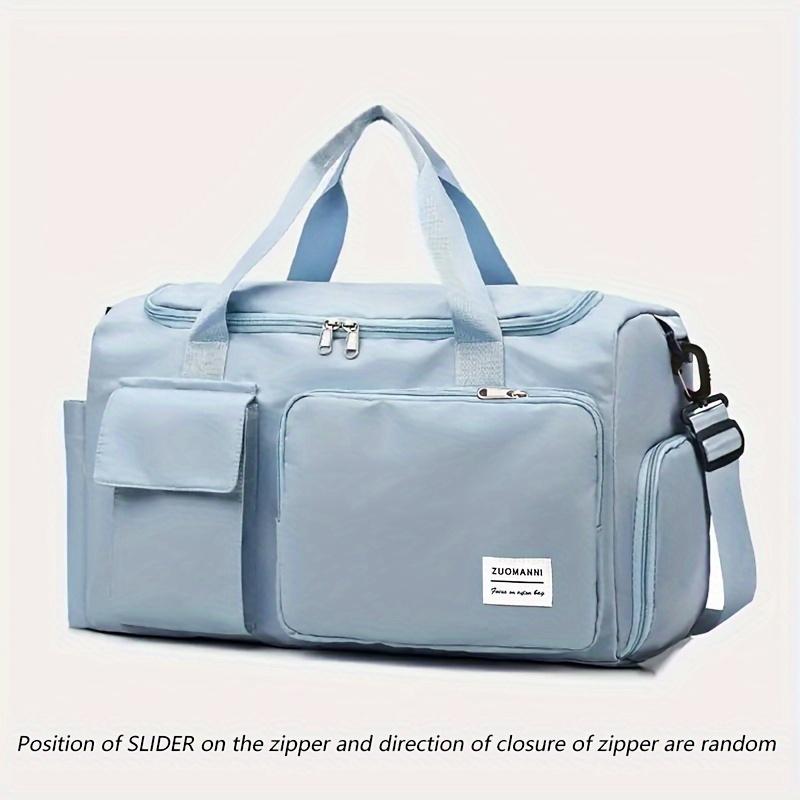 Borsa da Viaggio Unisex Grande Capacità Borsa Tote Sportiva da Palestra in Nylon per Donne Borsa Duffel Weekender per Pernottamento con Scomparto per Scarpe