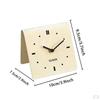 Acrylic Analog Table Clock, Silent, Decorative for Living Room Shelf