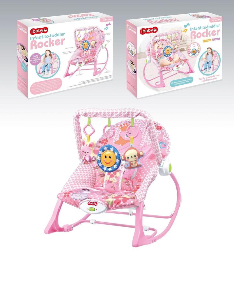 Multifunctional Baby Rocking Chair with Music and Vibration Soothing Cradle Bed