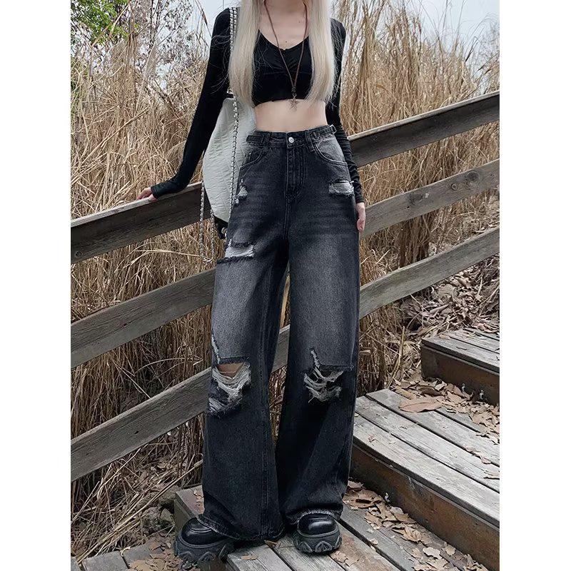High-Quality Trendy Straight-Leg Oversized Autumn Jeans