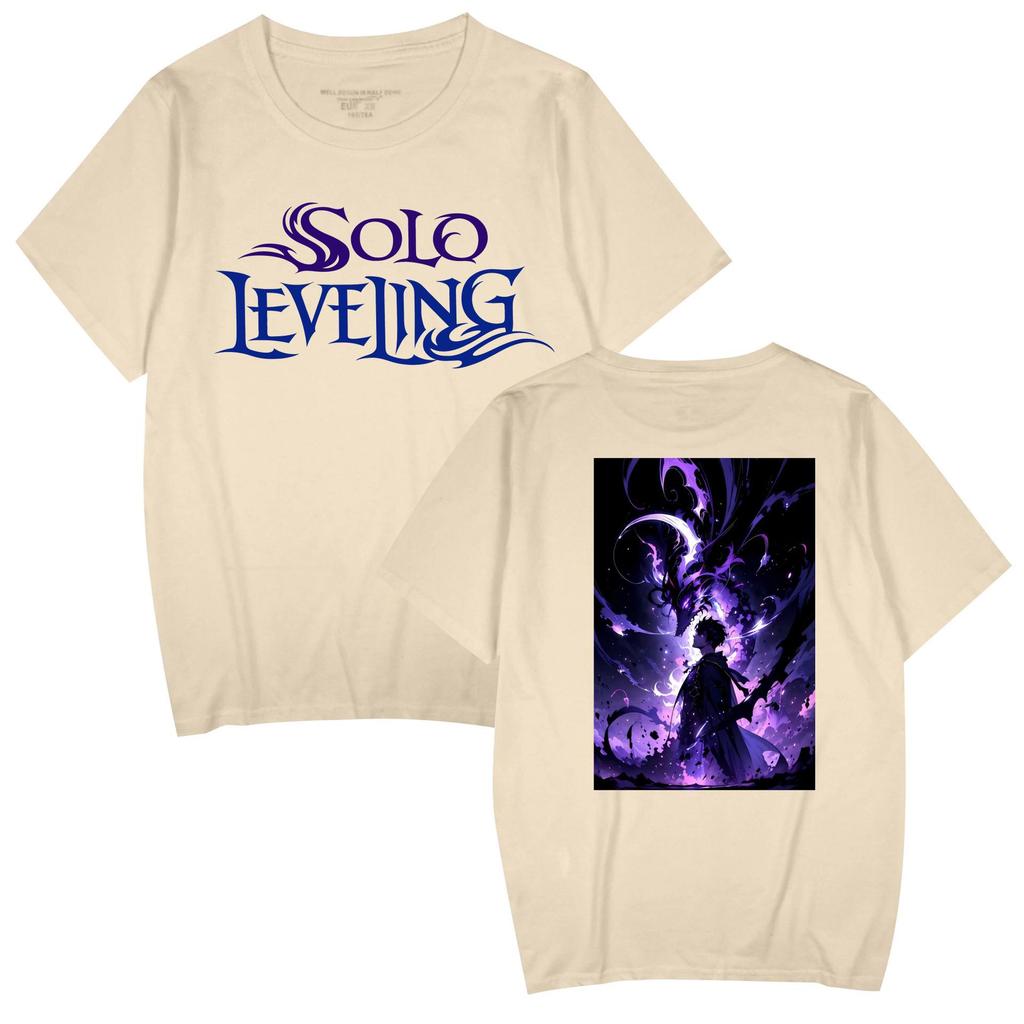 Popular Anime 'Solo Leveling' Unisex Casual Short Sleeve T-shirt for Couples