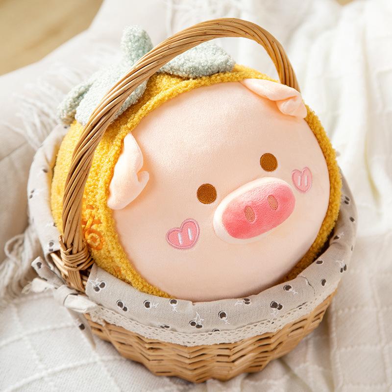 Pig Doll Plush Toy Pig Persimmon Smooth Pillow New Year's Gift Funny Doll Birthday Gift