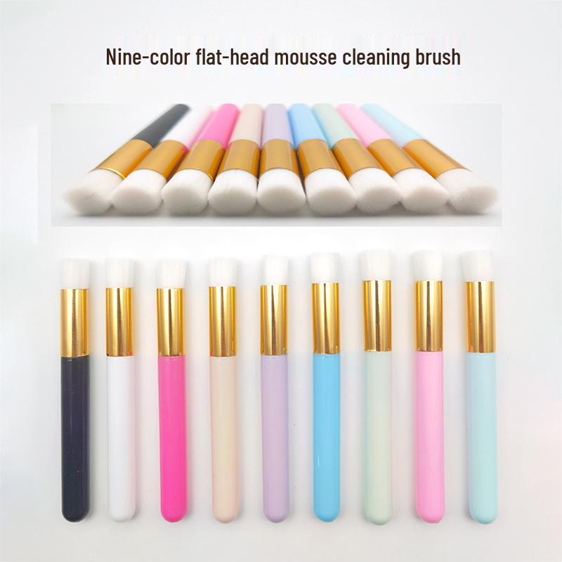 Angled Nose Shadow & Eyelash Cleaning Brush - Blackhead Remover, Makeup & Beauty Tool