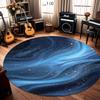 Round Purple Starry Sky with Gold Speckles Pattern Area Rug Dreamy Cosmic Print Carpet for Living Rooms Bedrooms Cozy Spaces