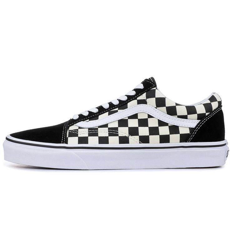Vans Old Skool Black Checkerboard Unisex Sneakers White VN0A38G1P0S