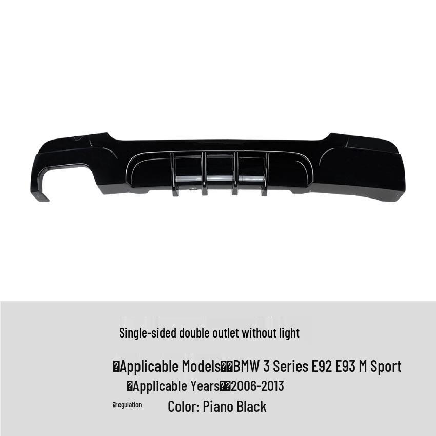BMW 3 Series Coupe E92 E93 M Sport Rear Bumper Lip Diffuser Modification.