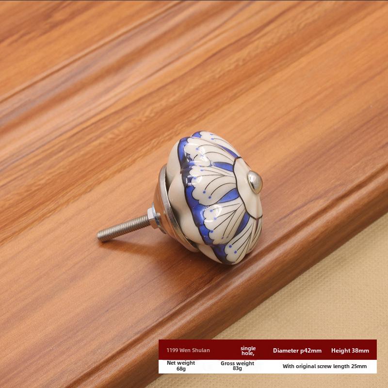 Modern American Ceramic Pumpkin Cabinet Handle