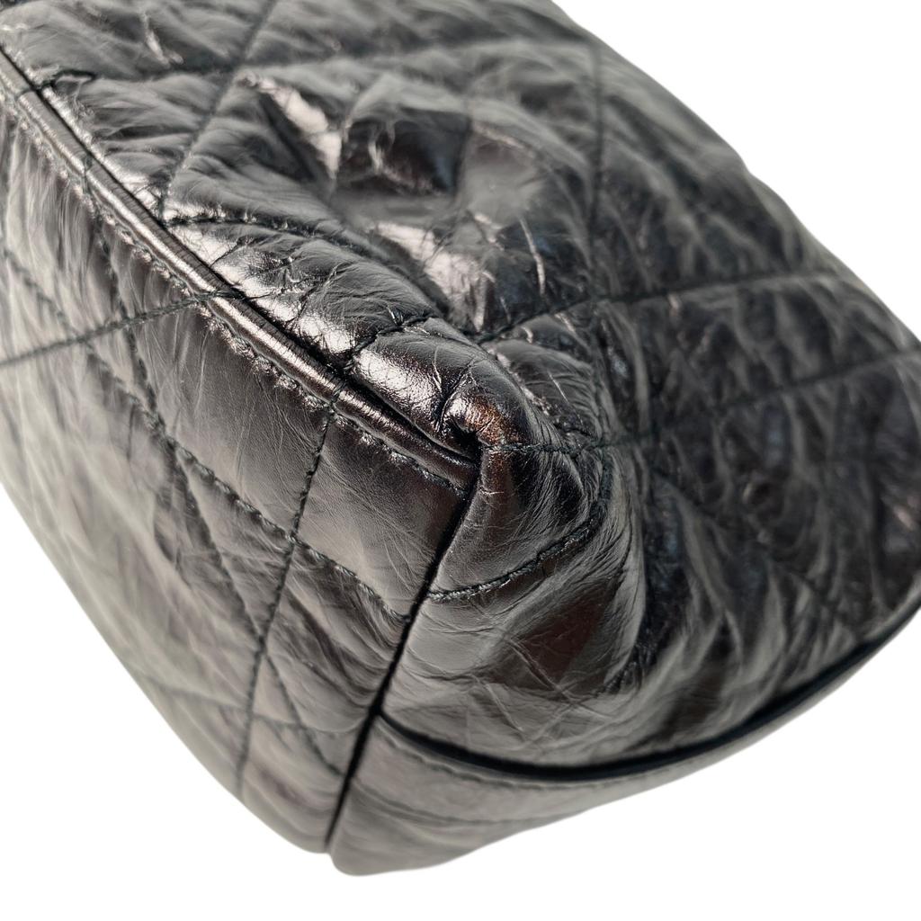 Used Christian DiorShoulder Bag Black Leather Women