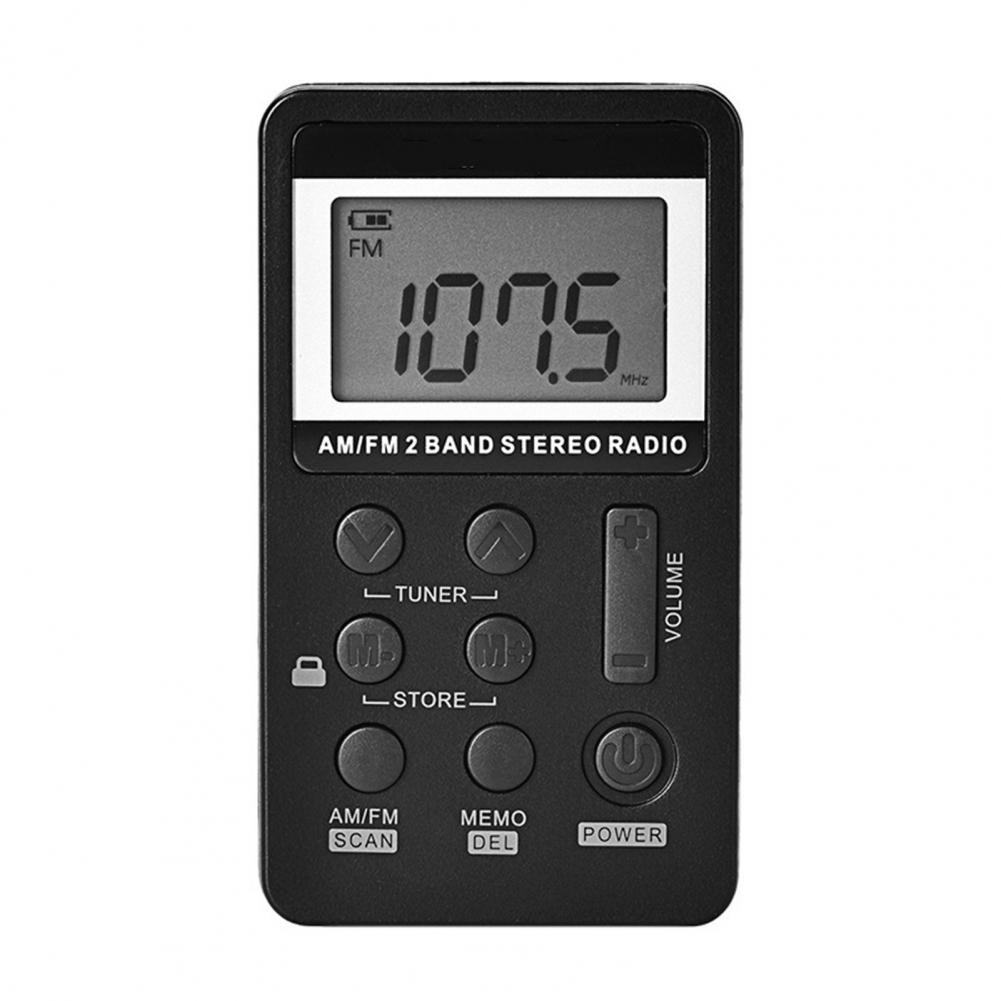 1 Set Useful Radio  LCD Display Battery Operated Digital Radio  Lock Key Digital Radio