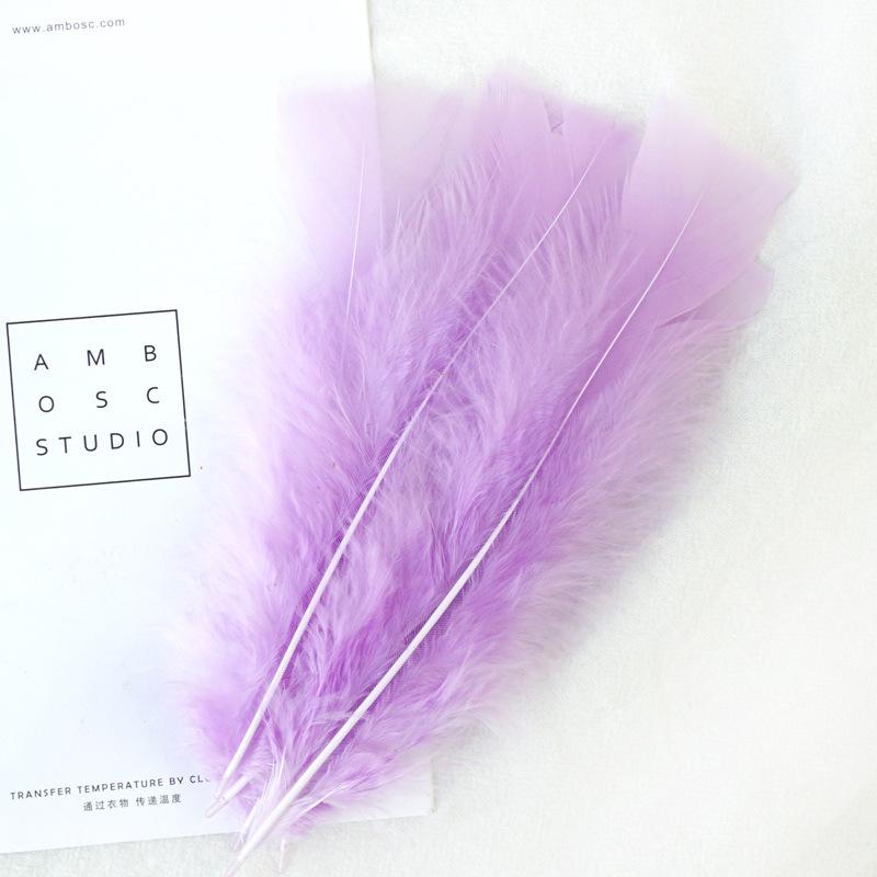 Color Feather Turkey Flat Hair Kindergarten Huanchuang Art Decoration Materials Diy Teaching Accessories