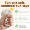 Glitter Dumpling Squishy with Steamer Box, Stress Relief Squeeze Fidget Toy, Glitter Mystery Dumpling Relaxation Toy for Adults, 5 Color Options