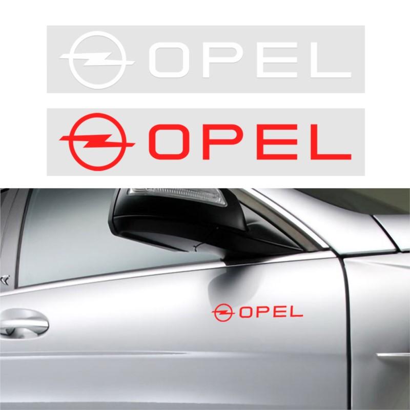 Car Styling PVC Logo Side Body Fender Windshield Trunk Bumper Sticker For Opel Astra Mokka Zafira Corsa Vectra Car Wheel Hubcap