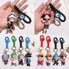 Stylish One Piece Keychain For Luffy Nami Sanji Zoro Fans Durable Silicone Accessory