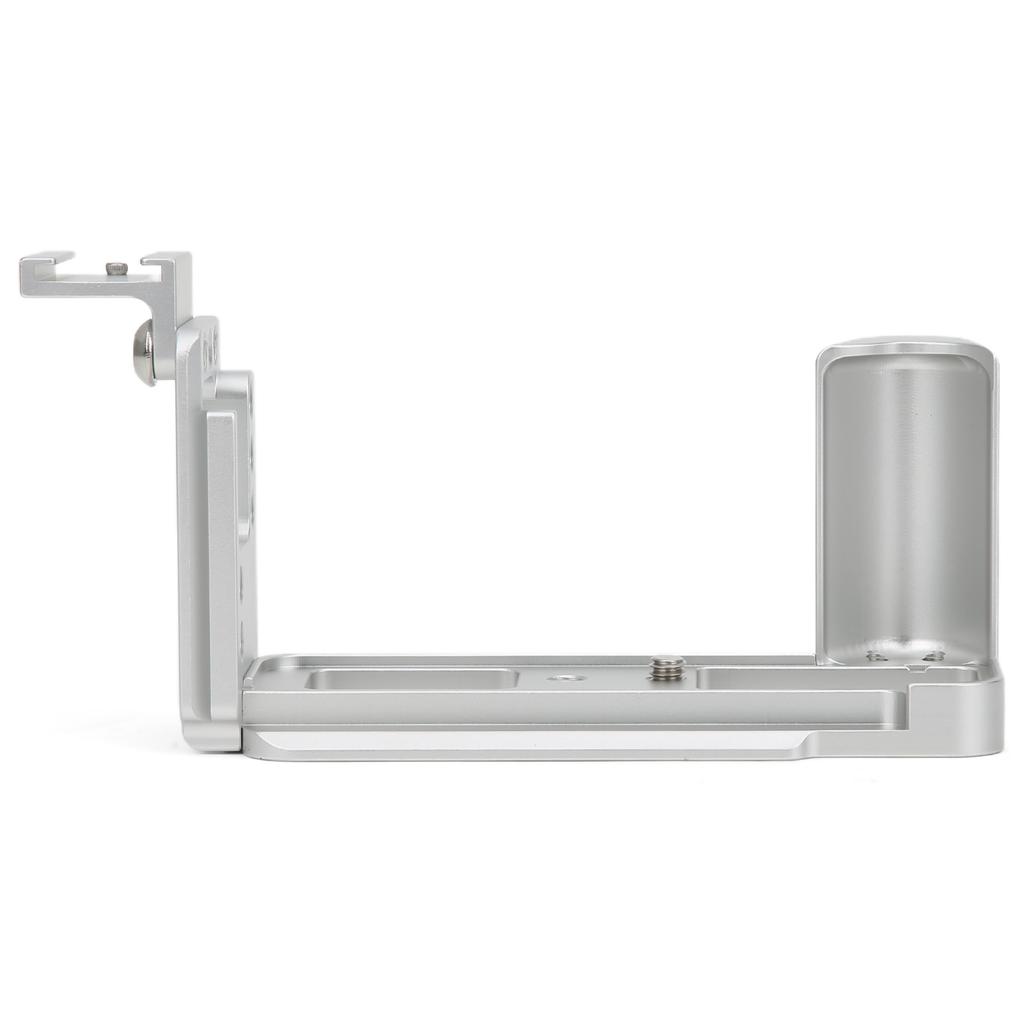 Handle L Quick Release Plate Vertical Shooting with Cold Shoe Base for Fuji XA7 Camera(silver )