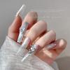 White Zirconia Nail Art: Glacier Diamonds, Transparent Rock Candy Hearts & Square Accents