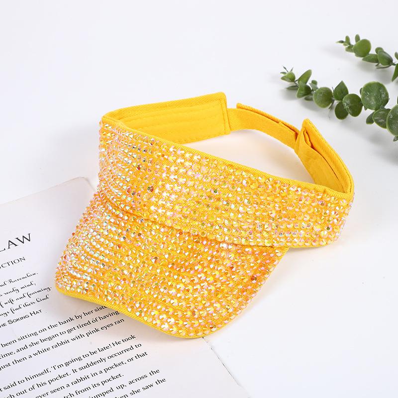 Hollow Out Baseball Cap Set with Diamond Baseball Cap for Men and Women Fedora Colored Diamond Summer Travel Party Hat