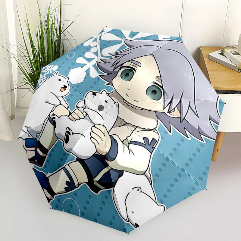 

1pc Kaguya-sama: Love Is War Inspired Outdoor Umbrella - Automatic Opening/Closing, Compact 3-Fold Design with Iron Frame - Perfect Gift for Fans, Tra