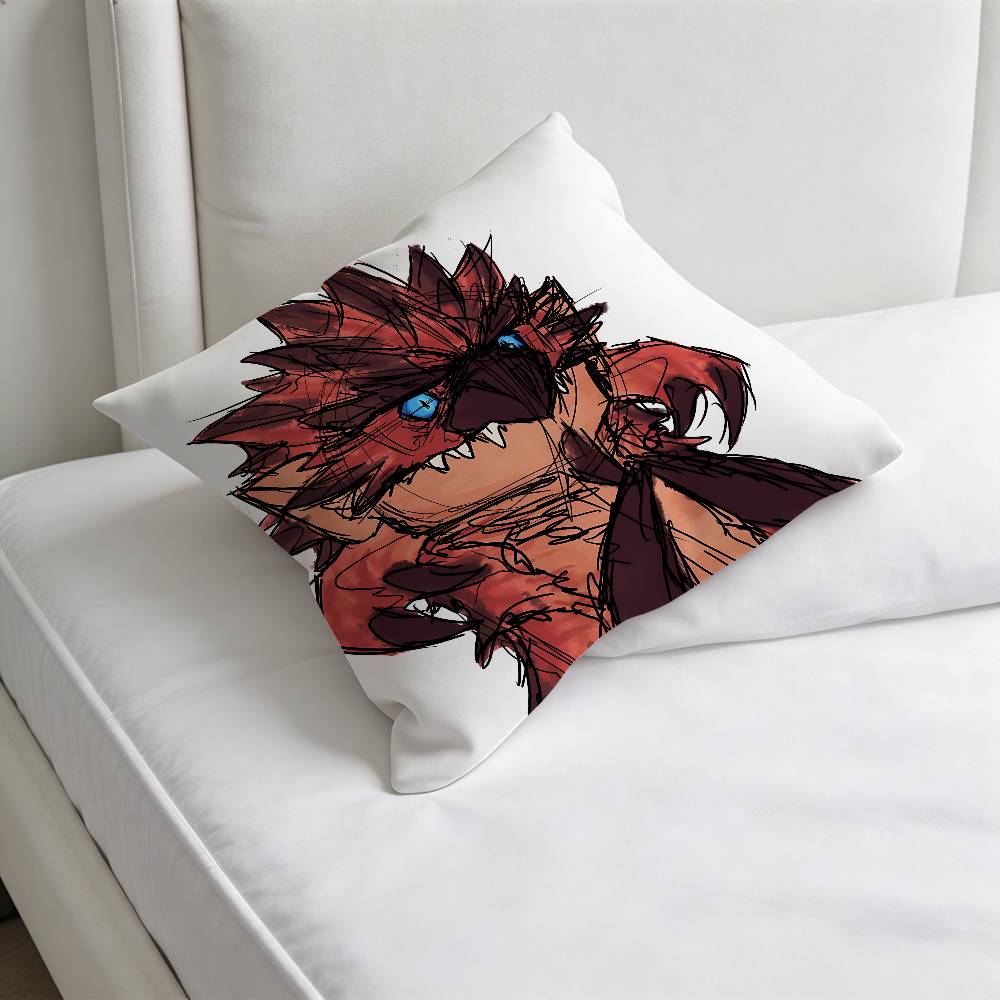 Funny MMonster HHunter Printed Pillowcase Soft Polyester Pillow Cover Home Bedding Decor Print Gift No Pillow Core