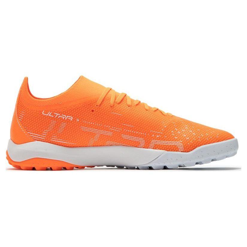 Puma Ultra Match TT Round Toe Lace-Up TF (Rubber Studs) Hard Ground Artificial Grass Football Shoes Unisex Football Shoes Orange 107220-01