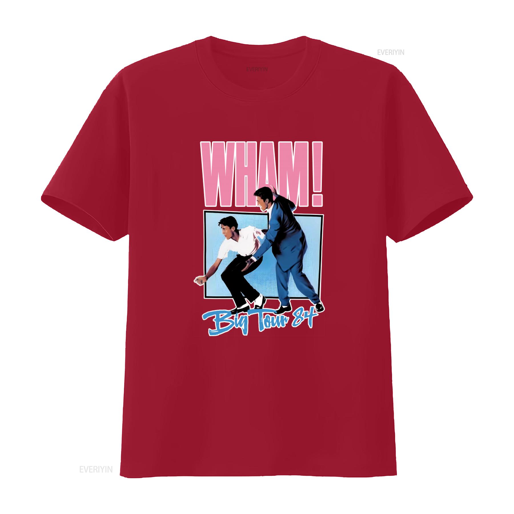 

Wham Concert Singer Stylish Retro T Shirt for Men and Women Cool Funny Design vintage Washed streetwear Breathable S
